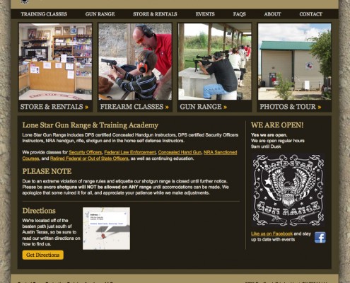 Gun Range Website Design Project