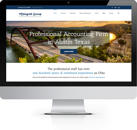 CPA wordpress website - Austin TX