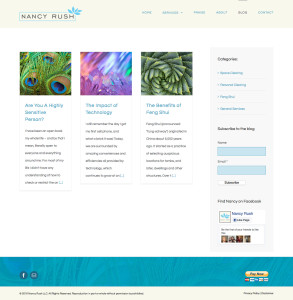 Clearing & Feng Shui WordPress Website Redesign