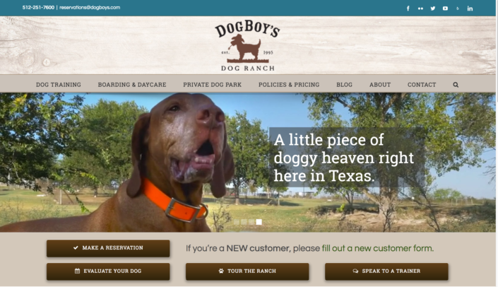 DogBoy's Dog Ranch WordPress Website Design