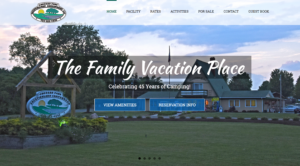 Vacationland Campground WordPress Website Redesign