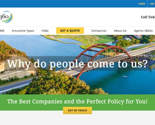 Insurance Company WordPress Website Redesign Project