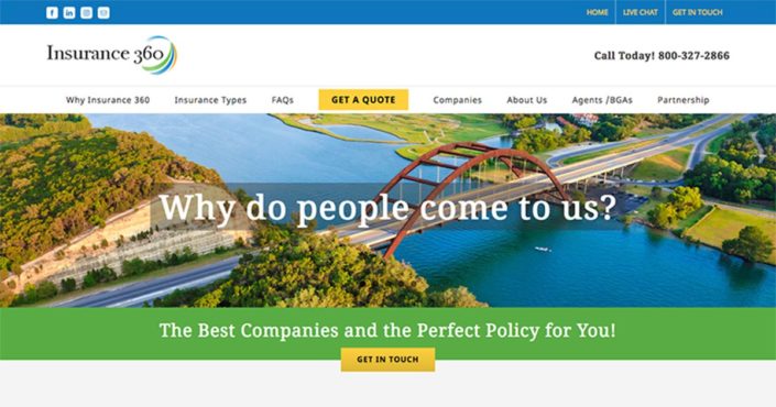 Insurance Company WordPress Website Redesign Project