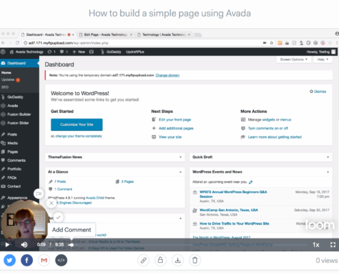 How to build a simple page using Avada
