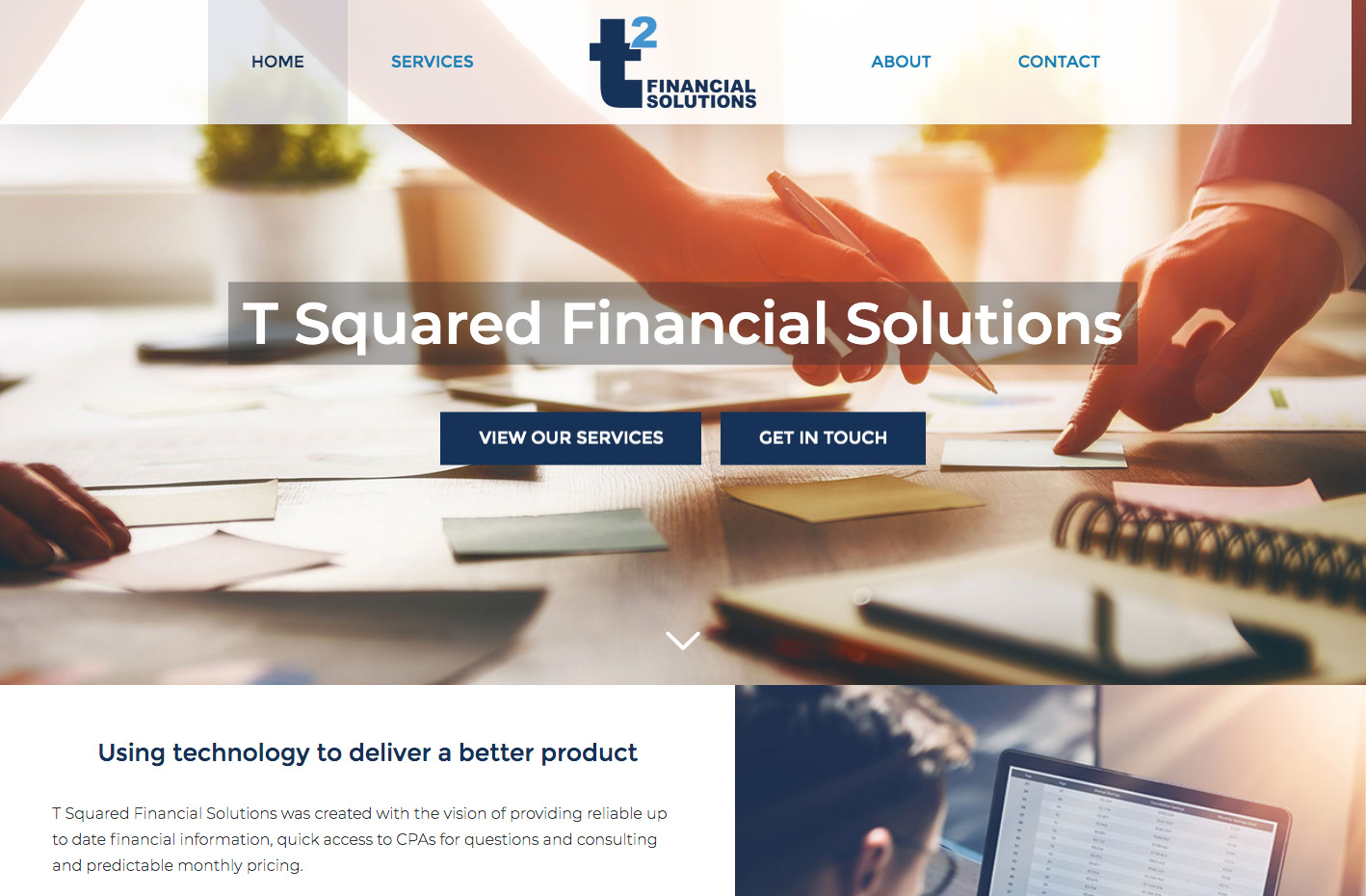 Accounting Firm Website Redesign - Website and Print Design | Austin TX