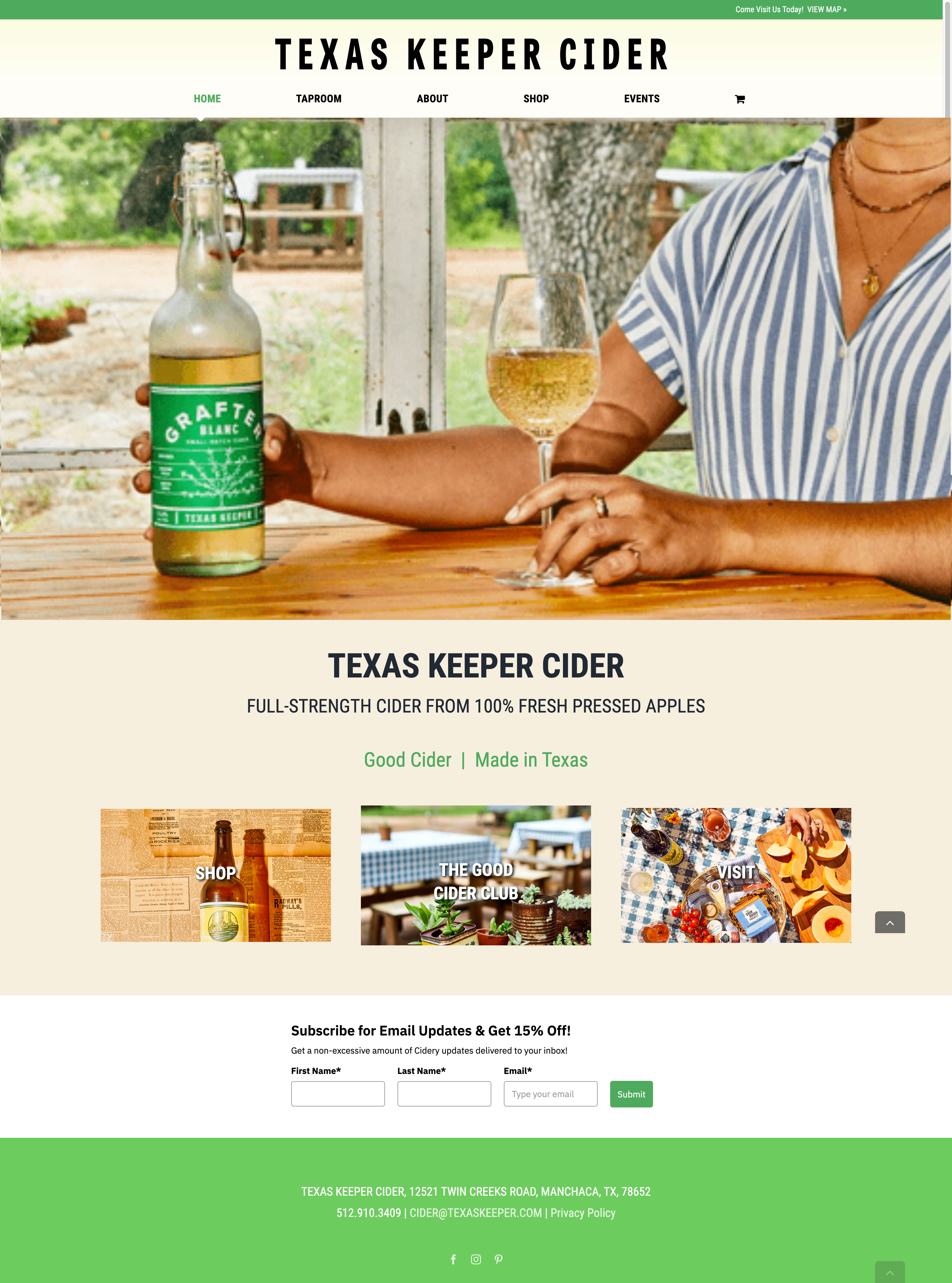 Keeper Cider Website Project
