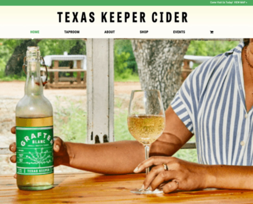 Cider website design