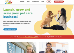 Pet care business wordpress website design